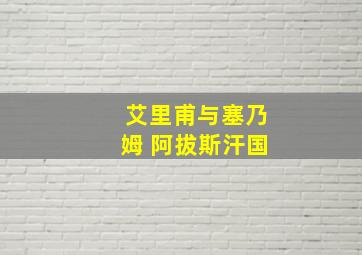 艾里甫与塞乃姆 阿拔斯汗国